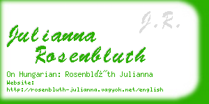 julianna rosenbluth business card